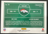 2024 Panini Donruss Optic Downtown Bo Nix John Elway #13 Prizm